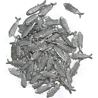 ASTRO-D Moira Lead/Ranga Fish Remedy Silver 51 Piece-3 cm, (Silver, Silver)
