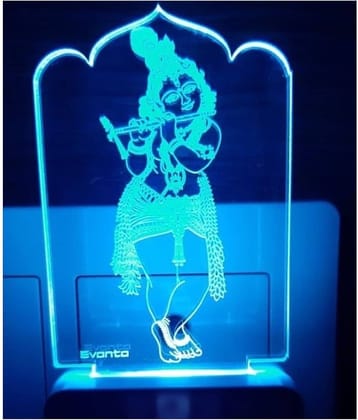SUPER AJANTA E039 KRISHNA Night Lamp Multi - Pack of 1
