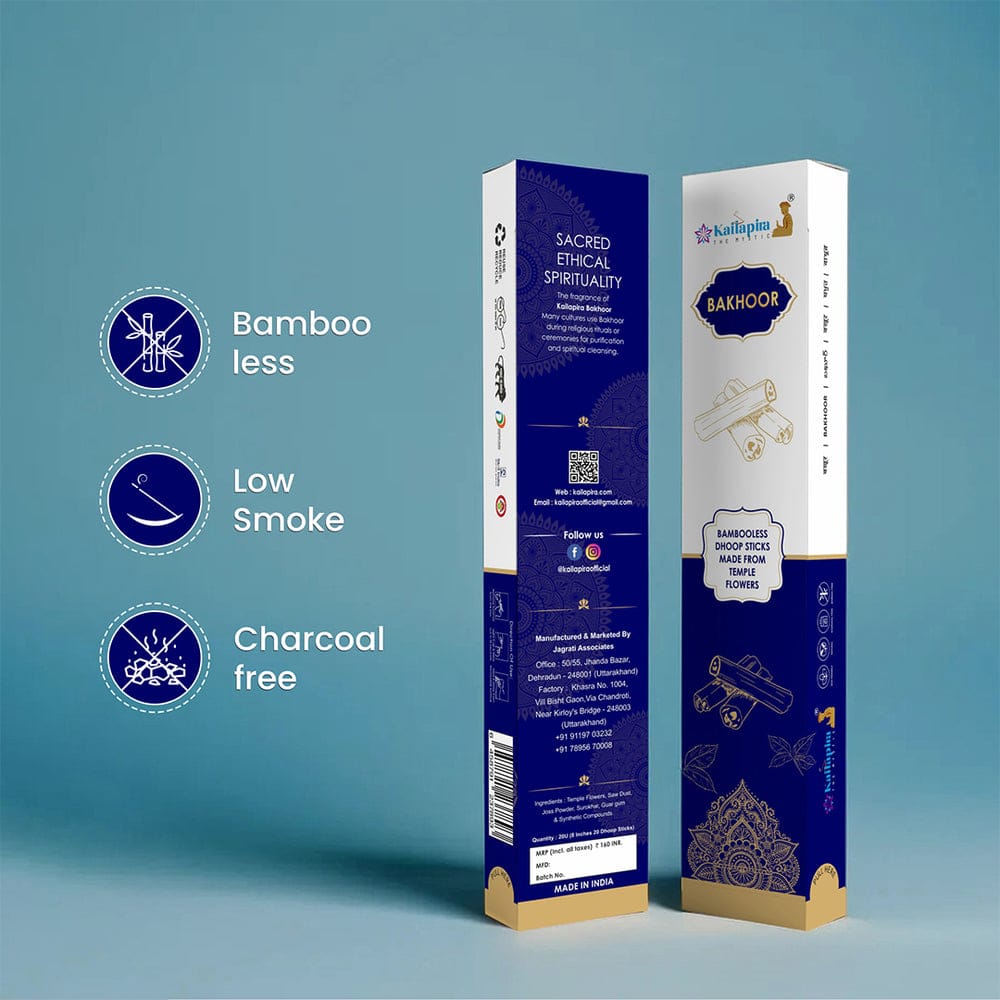 Kailapira Agarbatti Bakhoor Incense Sticks Premium Dhoop Batti, Incense Stick 20U