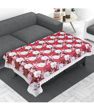 Printed PVC 4 Seater Rectangle Table Cover ( 150 x 92 ) cm Pack of 1 Gray