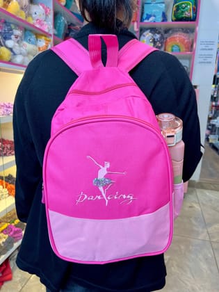 Dancing Doll Bagpack | Pink Bag Pack-Dark pink