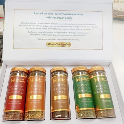 Himalayan Assorted Herbal Infusions & Honey Collection