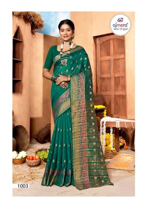 SOJ Sakhi Saheli  Saree with Unstitched Blouse