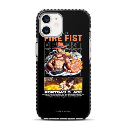 Ace Fire Fist One Piece Anime iPhone 12 Mini Stride Phone Case-Stride