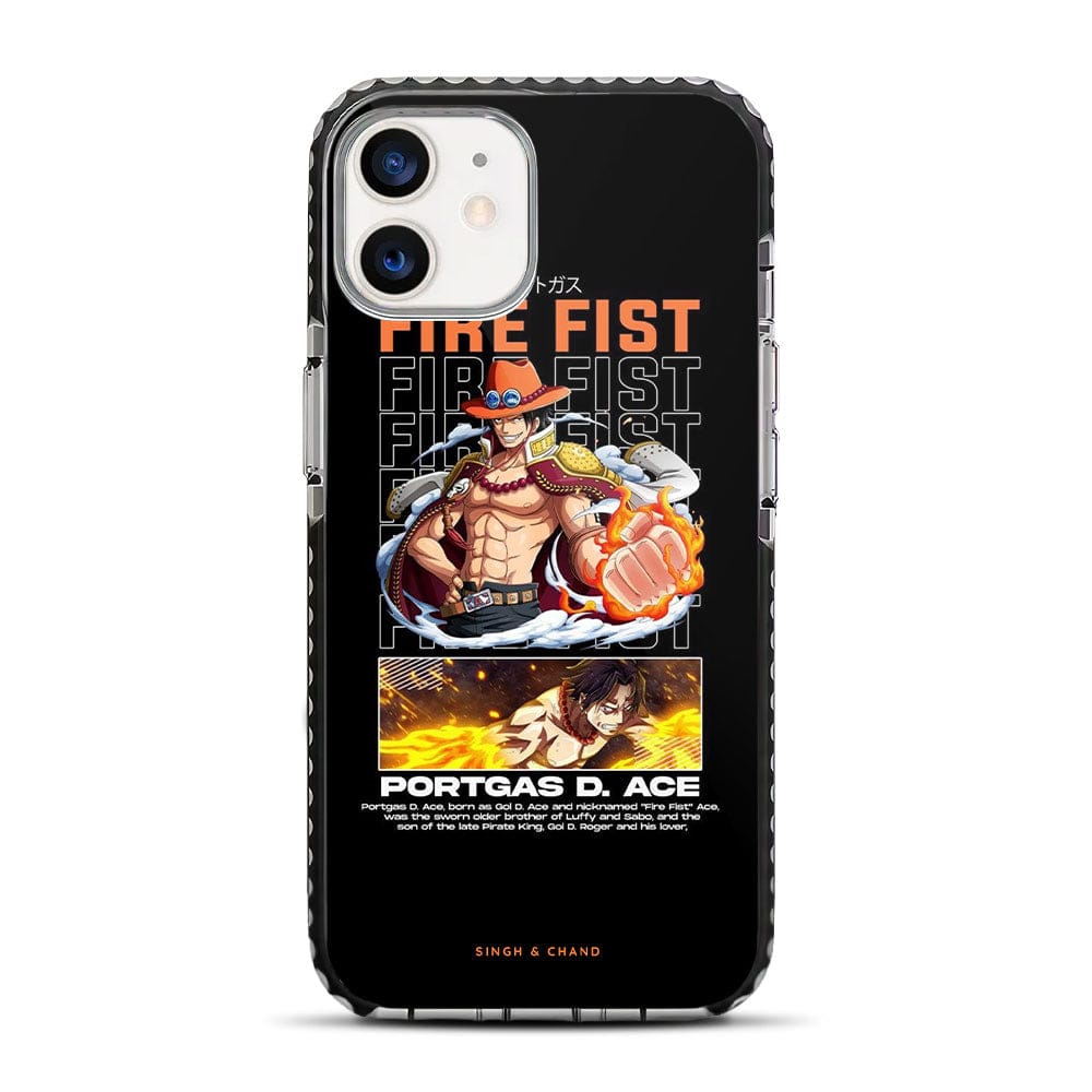 Ace Fire Fist One Piece Anime iPhone 12 Mini Stride Phone Case-Stride