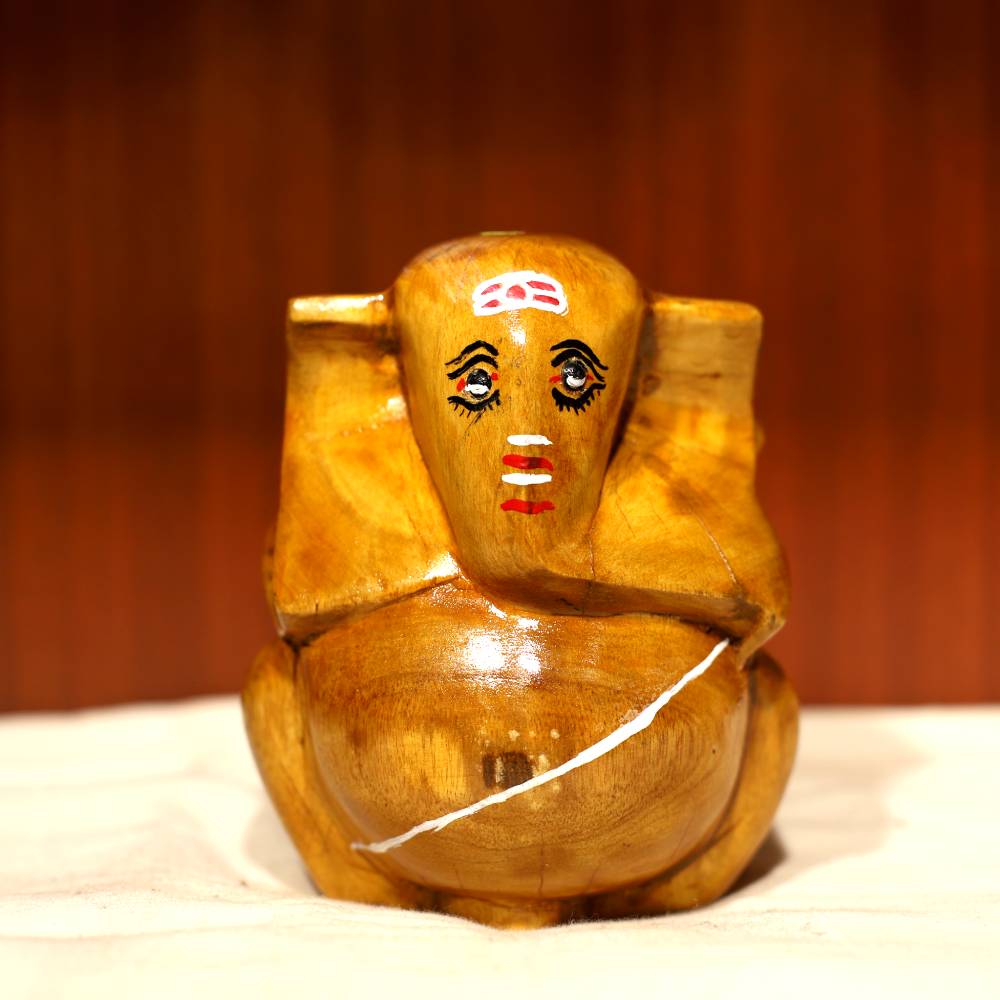Wooden Craft Ganesha