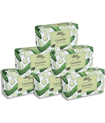 Mirah Belle Organic Cucumber Refreshing Soap Soap 125 g Pack of 6