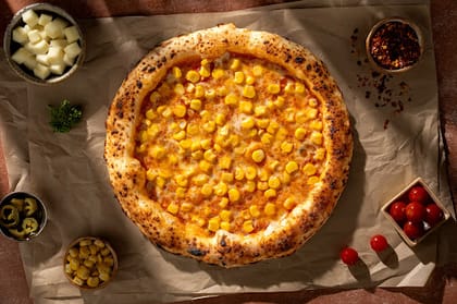 Naples Woodfired Corn & Cheese Pizza