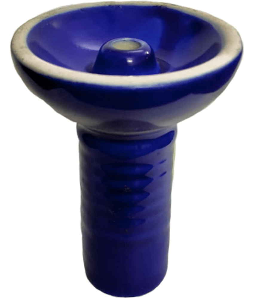 PUFF SMART American Phunnel Ceramic Chillum (Dark Blue Shade)