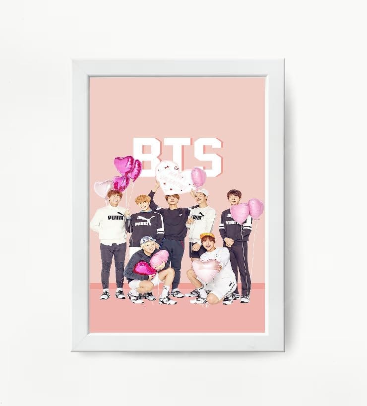 NOKKES Bts Army Bangtan Boy V suga J-Hope Jungkook Jin Jimin Rm 5X7 Inch Size Photo Frame Photo Home Office_AQW310