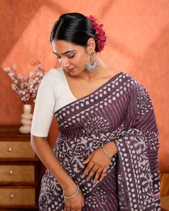 Jaipur Hand Block Print Saree