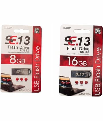 SE.13 8GB & 16GB FLASH PENDRIVE USB 3.0 (COMBO PACK)