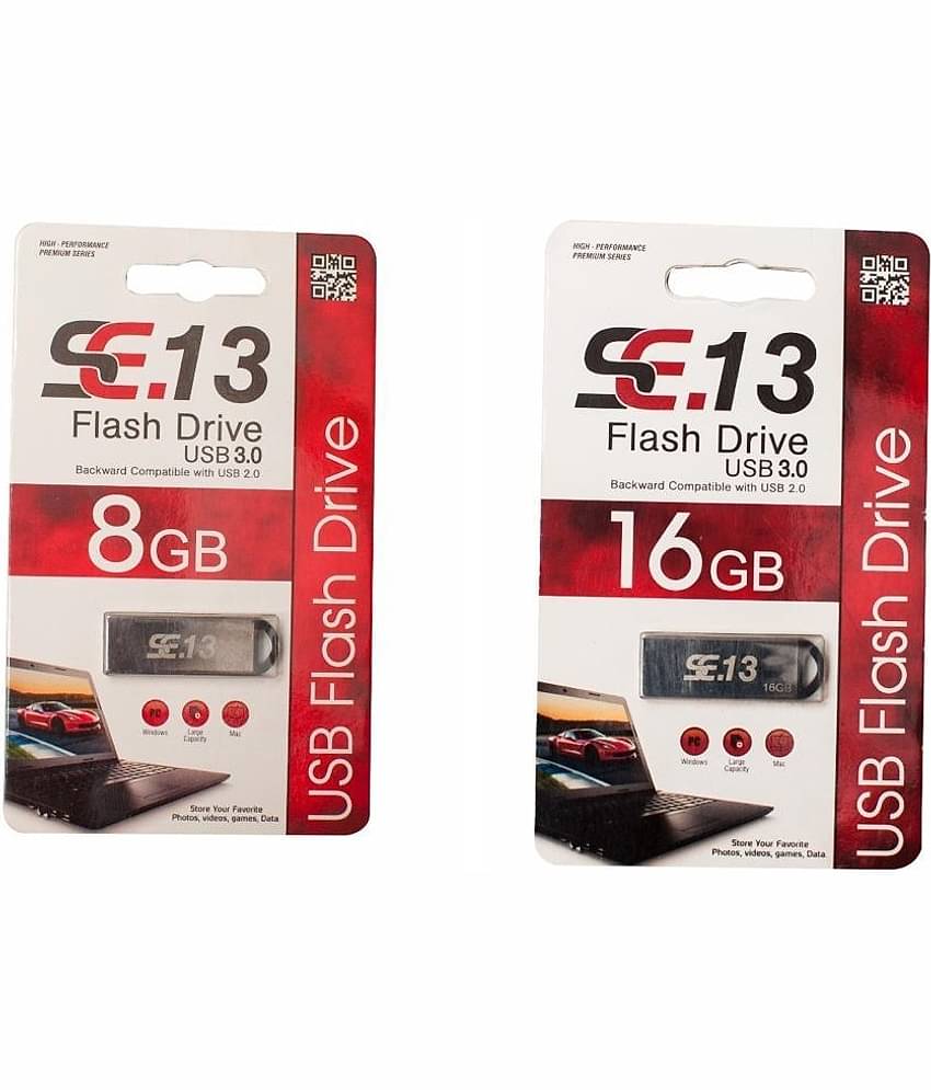 SE.13 8GB & 16GB FLASH PENDRIVE USB 3.0 (COMBO PACK)