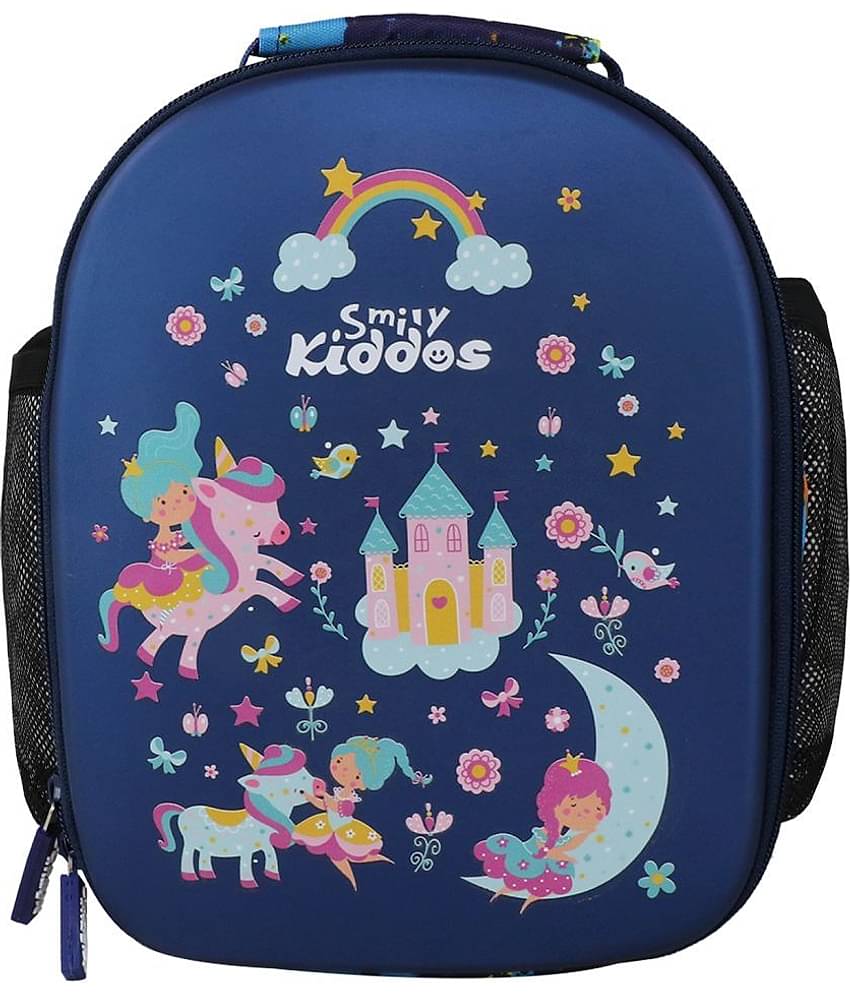 Smily Kiddos 25 Ltrs Blue Polyester College Bag