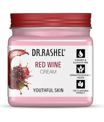 DR.RASHEL RED WINE Cream for soft and smooth skin and suits All Skin Types ( 380 ml , Pack of 1)