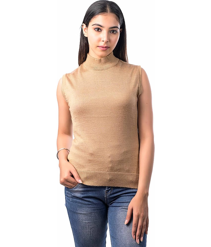 Varenyam Acrylic Beige Pullovers - Single