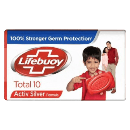 Lifebuoy Bathing Soap Total 10 100% Stronger Germ Protection 4 x 125g