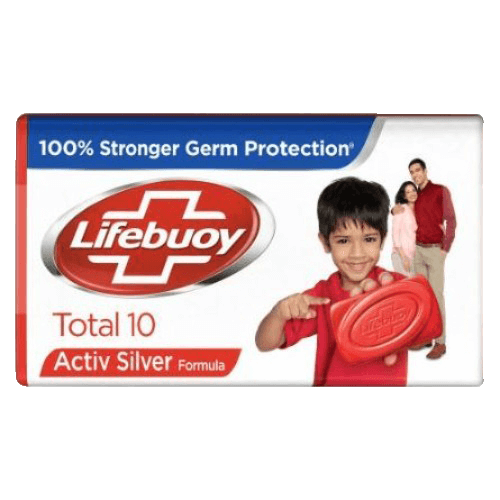 Lifebuoy Bathing Soap Total 10 100% Stronger Germ Protection 4 x 125g