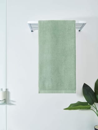 DDECOR - Pioneer Collection 100% Cotton Bomboo Plains And Textures Pattern  Bath Towel |75 CM X 150 CM| - Green