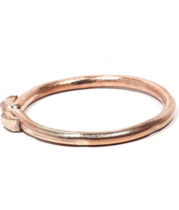 copper Tube Design Open Ended Adjustable Kada Bangle,Fashionable Copper Kada for Men and Women