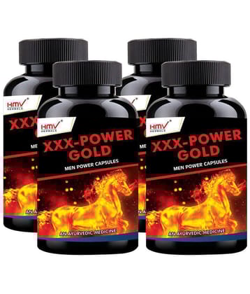 HMV Herbals XXX Power Gold Capsules for Men Herbal Capsule 30 no.s Pack Of 4