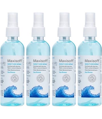MAXISOFT - Antibacterial Hand Sanitizer 120 mL ( Pack of 4 )