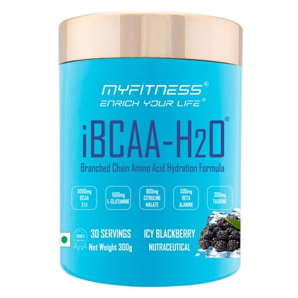 Myfitness BCAA Powder 5000mg | iBCAA H2O | 30 Servings | BCAA Supplement for Men & Women | Pre Workout & Intra Workout Supplement + Amino Acids | 300g Myfitness BCAA Powder 5000mg | iBCAA H2O | 30 Servings | BCAA Supplement for Men & Women | Pre Workout & Intra Workout Supplement + Amino Acids | 300g