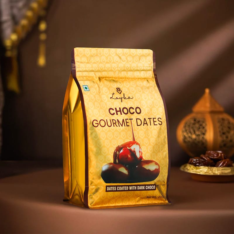 Loyka Choco Gourmet Dates (200g) | Stuffed Chocolate Dates | Luxury Gifting