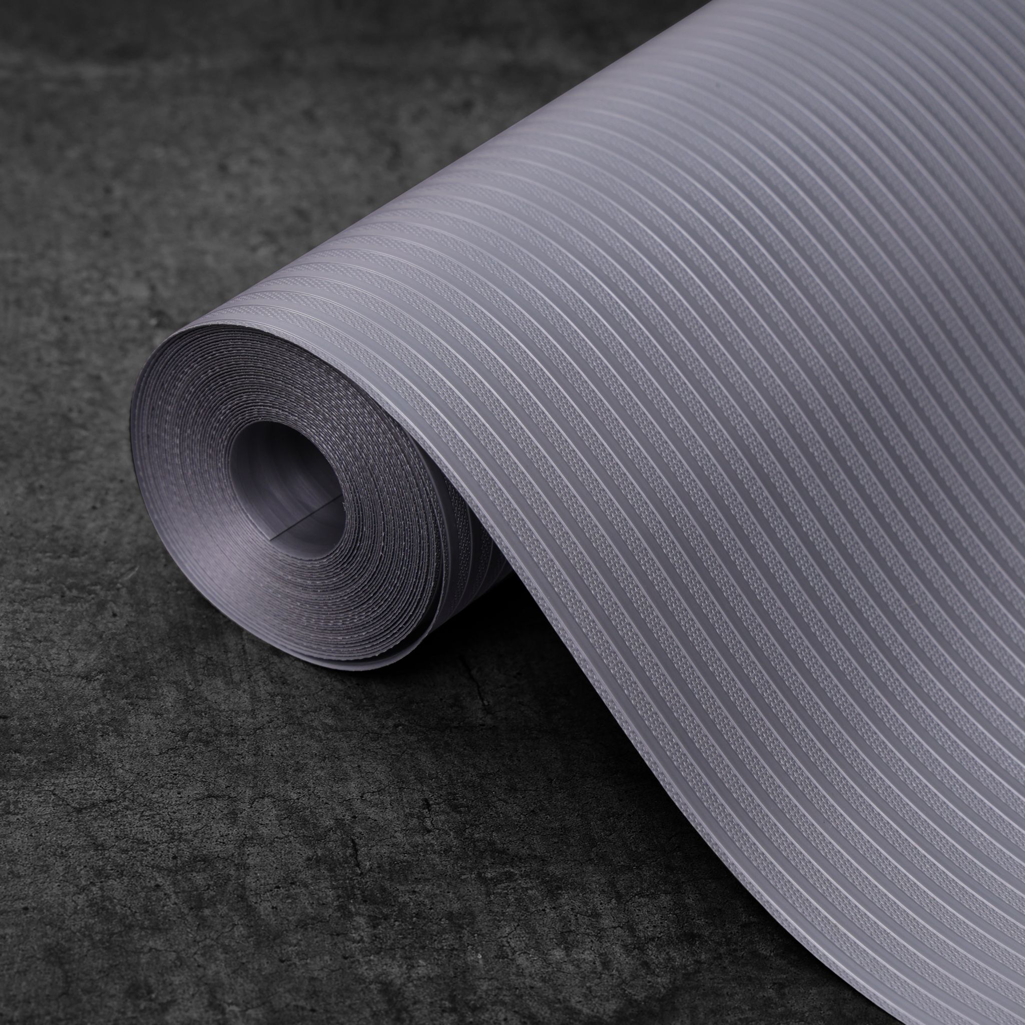 60cm x 10m Multipurpose Waterproof Lines Anti-Slip Shelf Liner Mat Grey-Grey / 60cm x 10m