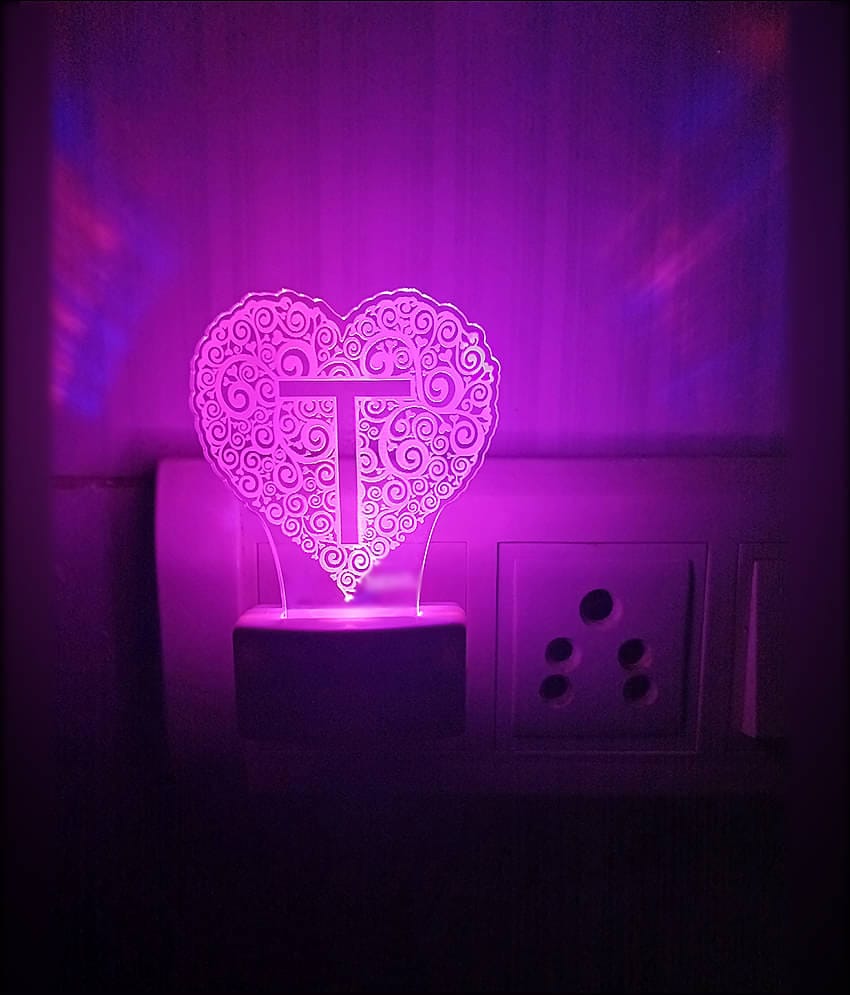 DIONA Night Lamp T Alphabet Night Light Bedroom, Living Room, Kids Room