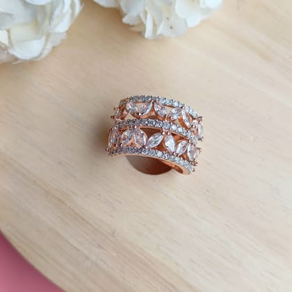 Vs sterling silver Cocktail Ring 159 12g-9
