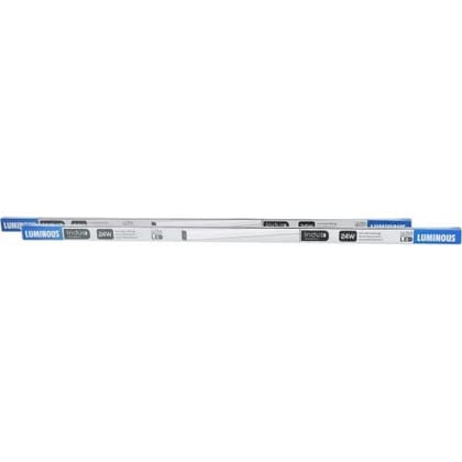 Luminous Indus 24W Straight Linear LED 24W Tube Light (White, Pack of 2)