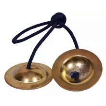 Hand Symbol Brass Manjeera Manjira Musical Percussion Instrument In 2 Inch