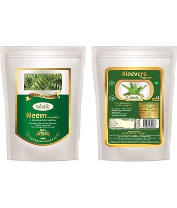 Biotic Neem Leaf & Aloevera Powder for Diabetes Powder 200 gm