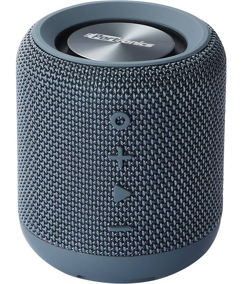 Portronics Sound Drum:Portable Bluetooth 4.2 Speaker Aux, inbuilt Mic ,Blue (POR 547)