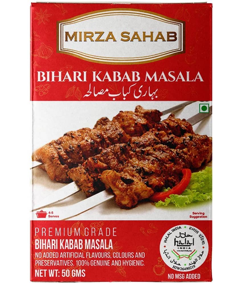Mirza Sahab Bihari Kabab Masala Instant Mix 50 gm Pack of 4