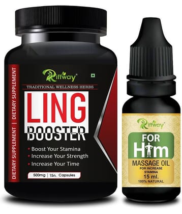 Ling bo-oster Tablet & For Him Oil Increase Male Sex Stamina Sex Confidence