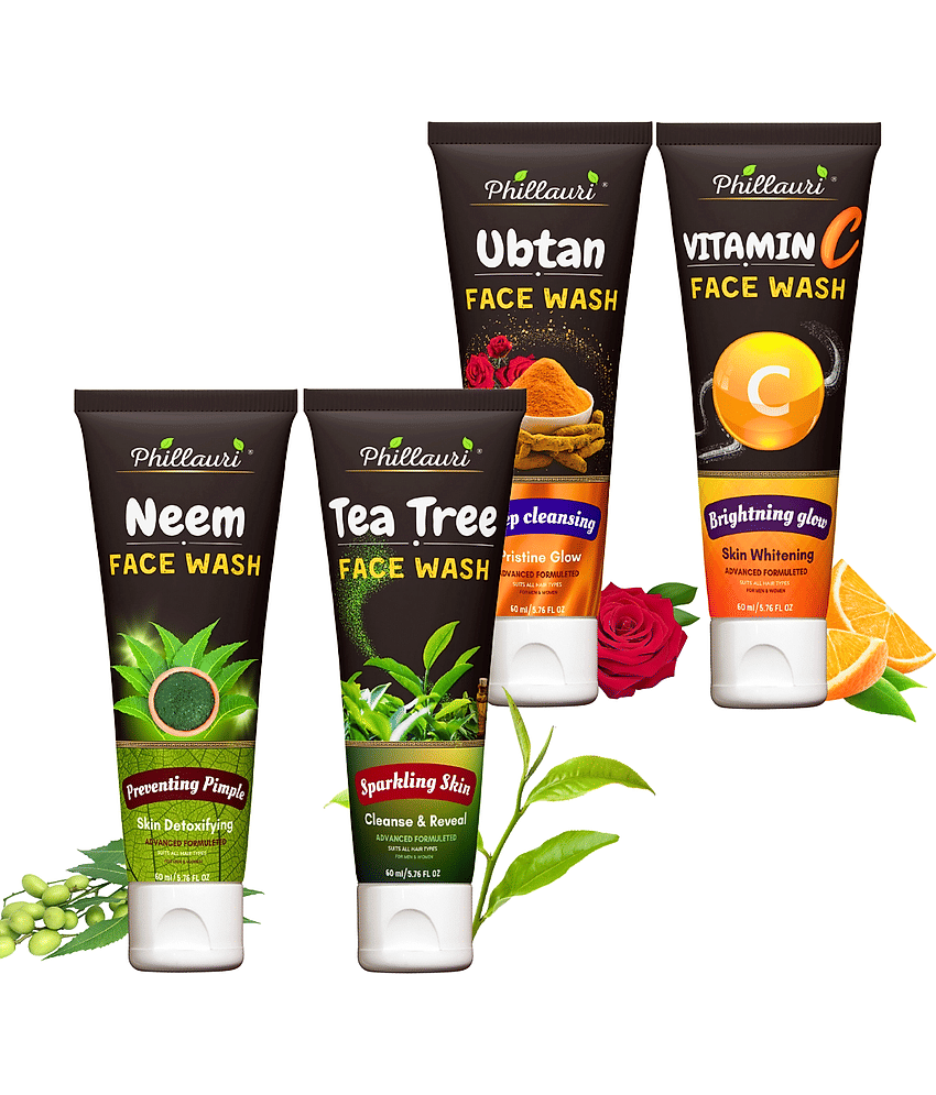 Phillauri - Anti-Pollution Face Wash For All Skin Type ( Pack of 4 )