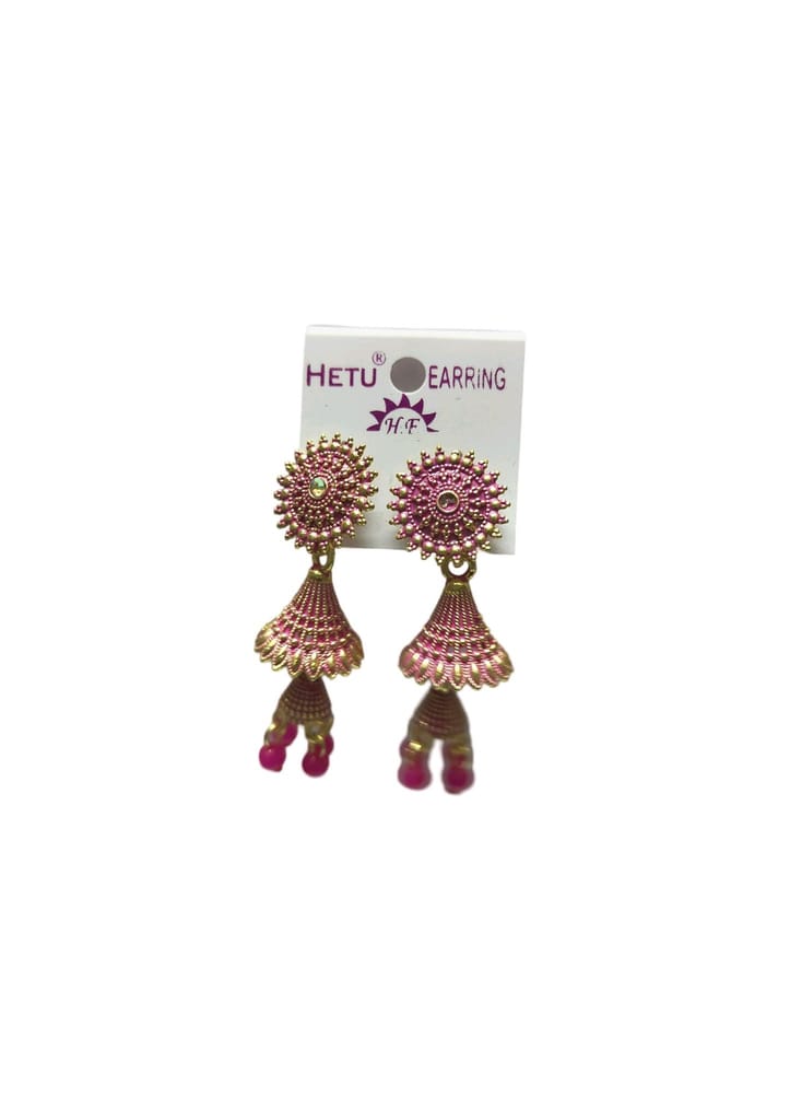 Buy HETU Traditional Ethnic Meenakari Kundan Pearl Jhumki Earrings Online at Best Price in India