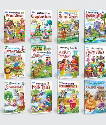 Children story books all in one pack | set of 12 story books for kids -English moral story collection