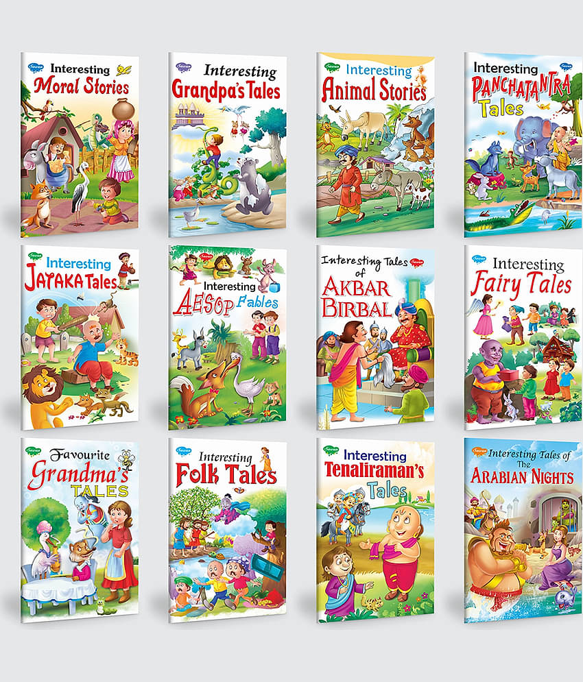 Children story books all in one pack | set of 12 story books for kids -English moral story collection