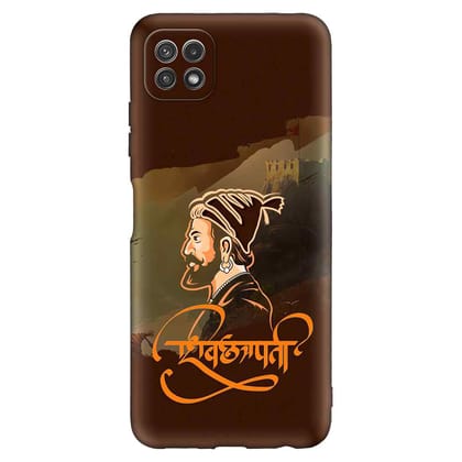 Shivaji Raje Bhosle Samsung A22 5G Premium Embossed Mobile cover
