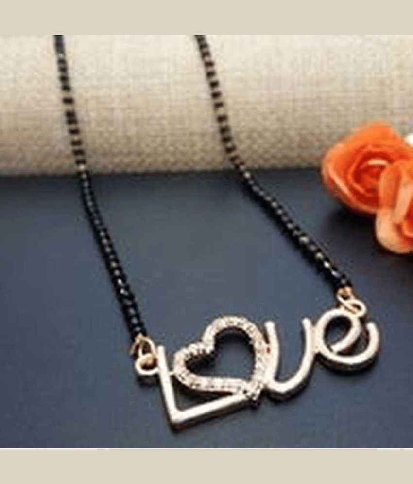 Sunhari Jewels Brass Love Mangalsutra for women.