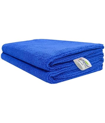 SOFTSPUN Set of 2 Microfibre Bath Towel Blue