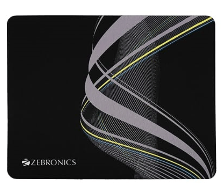 ZEBRONICS MSP-X1 Mouse Pad, for Speed and Precision Operation, Smooth Cloth Surface, Roll and Go, Optimised for All Mouse Sensors, Anti Slip Rubber Base,...