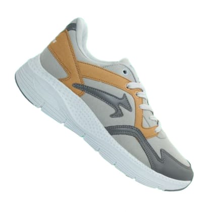 Daikros Galaxy 1 Running Shoes For Ladies (Dark Grey/Tan)-3