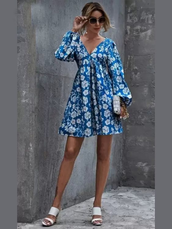 Multi colour Printed Long Sleeves Casual Top for Women-XXL