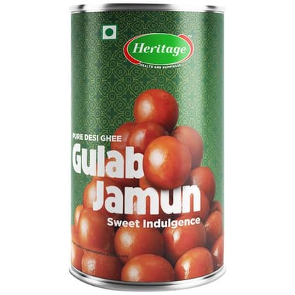 Heritage Gulab Jamun - Made With Pure Desi Ghee, Sweet Temptation, Soft & Delicious, 500 gm