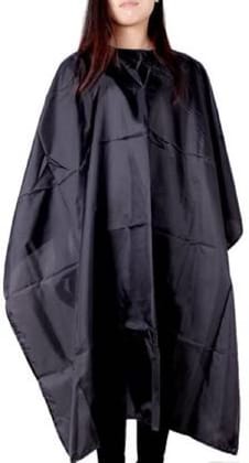 Elecsera Professional Hair Dressing Cape Salon Cutting Sheet (Black) Large Size For Men And Women Makeup Apron Makeup Apron