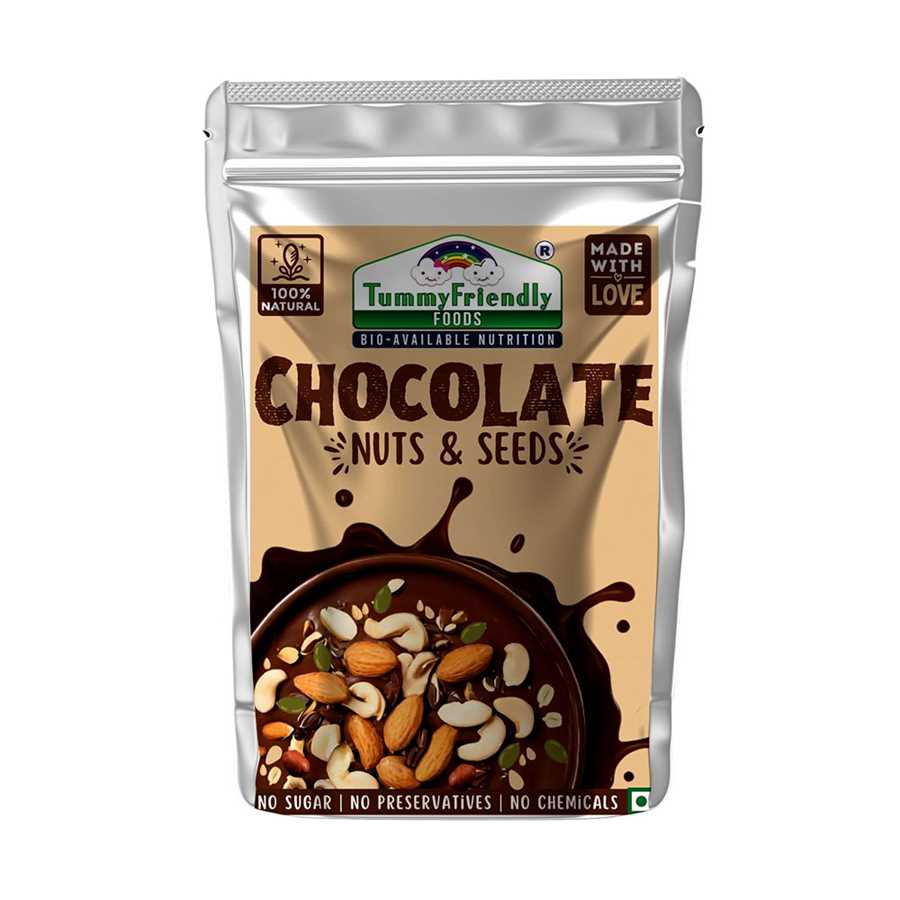CHOCOLATE NUTS AND SEEDS MIX SNACKS-50G
